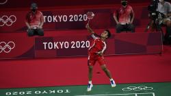 Momen Anthony Ginting Raih Medali Perunggu Olimpiade Tokyo 2020<