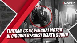 Terekam CCTV, Pencuri Motor di Cidodol Beraksi Waktu Subuh 