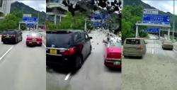 Mobil Alphard dan Taksi Tertimpa Lumpur, Gara-Gara Sopir Bartengkar di Tengah Jalan