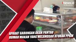 Video Aparat Gabungan Akan Pantau Rumah Makan yang Melanggar Aturan PPKM