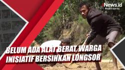 Video Warga Inisiatif Bersihkan Longsor di Ende NTT