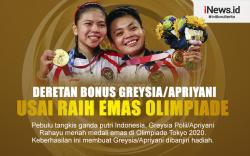 Infografis Deretan Bonus Peraih Medali Emas Olimpiade Greysia/Apriyani