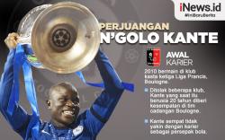 Infografis Perjuangan Keras N'Golo Kante Meraih Trofi Bergengsi di Berbagai Ajang