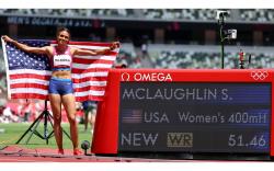 Pelari Gawang Putri Amerika Serikat Pecahkan Rekor Dunia di Olimpiade Tokyo 2020