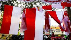 Imbas Pandemi, Pedagang Bendera Merah Putih Sepi Pembeli