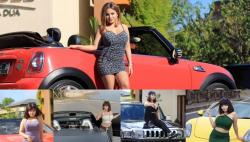 Potret Dinar Candy Berpose dengan Deretan Mobil Mewah, Ada Hummer dan Porsche