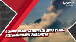 Video Gunung Merapi Semburkan  Awan Panas, Ketinggian Capai 2 Kilometer