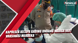 Video Kapolsek Kelapa Gading Undang Warga Ikut Vaksinasi Merdeka