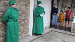 Pantau Warga Isoman, Anggota Dawis di Desa Ini Dilatih Jadi Nakes Dadakan 