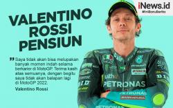 Infografis Penyandang 9 Gelar Juara Dunia Valentino Rossi Pensiun dari MotoGP