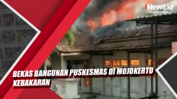Video Bekas Bangunan Puskesmas di Mojokerto Kebakaran