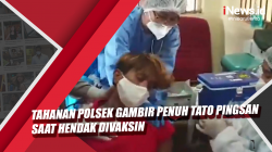 Video Tahanan Polsek Gambir Penuh Tato Pingsan saat Hendak Divaksin