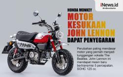 Infografis Honda Monkey Motor Kesukaan John Lennon 