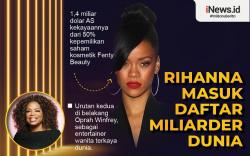 Infografis Rihanna Musisi Perempuan Terkaya Sejagat