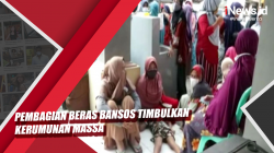Video Pembagian Beras Bansos Timbulkan Kerumunan Massa