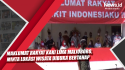 Video Maklumat Rakyat Kaki Lima Malioboro, Minta Lokasi Wisata Dibuka Bertahap