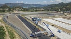 Penampakan dari Udara Progres Pembangunan Sirkuit Mandalika