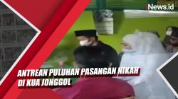 Video Puluhan Pasangan Nikah Antre di KUA Jonggol