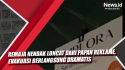 Video Viral Remaja Hendak Loncat dari Papan Reklame di Jember, Evakuasi Berlangsung Dramatis