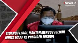 Video Sidang Pledoi, Mantan Mensos Juliari Minta Maaf ke Presiden Jokowi