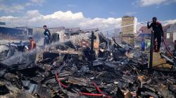 Kebakaran akibat Ledakan Kompor di Makassar, Ratusan Rumah Ludes Dilalap Api