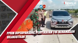 Video PPKM Diperpanjang, Penyekatan Tol Keramasan Dilanjutkan