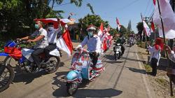 Veteran dan Pemuda Kibarkan 1.000 Bendera Merah Putih Sambut HUT ke-76 RI