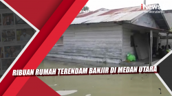 Video Ribuan Rumah Terendam Banjir di Medan Utara
