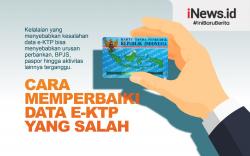 Infografis Cara Memperbaiki Data e-KTP yang Salah