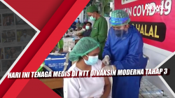 Video Hari Ini Tenaga Medis di NTT Divaksin Moderna Tahap 3