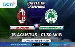 Live Streaming RCTI+ Minggu Dini Hari: AC Milan Vs Panathinaikos