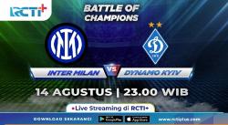 Live Streaming RCTI+ Malam Ini: Inter Milan Vs Dynamo Kyiv
