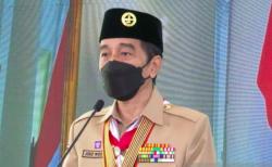 Jokowi Minta Pramuka Jadi Pelopor Disiplin Prokes