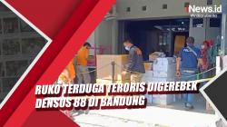 Video Ruko Terduga Teroris di Bandung Digerebek, Ribuan Buku dan Celengan Diamankan
