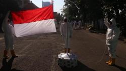 Semangat Pasien Covid-19 Ikuti Upacara HUT ke-76 RI