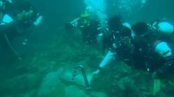 Bendera Merah Putih Berkibar di Kedalaman 17 Meter Teluk Bone 