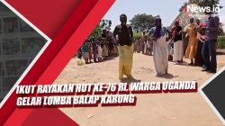 Video Ikut Rayakan HUT ke-76 RI, Warga Uganda Gelar Lomba Balap Karung