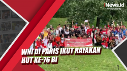 Video Warga Indonesia Paris Ikut Rayakan HUT ke-76 RI