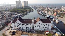 Penampakan dari Udara Kampung Susun Akuarium yang Baru Diresmikan Anies Baswedan