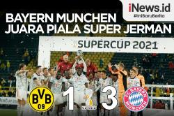 Infografis Bayern Munchen Juara Piala Super Jerman 2021