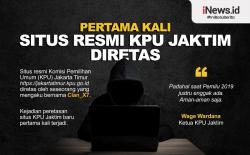 Infografis Situs KPU Jakarta Timur Diretas