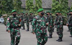 Pangdam Siliwangi Sambut Kepulangan Prajurit Satgas Pamtas Yonif 310/KK di Bandung<