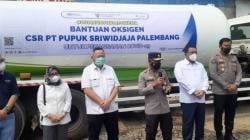 Polda Lampung Terima 10 Ton Oksigen Cair dari Palembang<