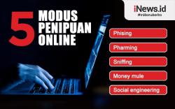 Infografis 5 Modus Penipuan Online