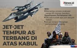 Infografis Jet-Jet Tempur AS Terbang di Atas Kabul