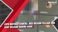 Video Lupa Matikan Kamera, Aksi Mesum Pelajar SMA saat Belajar Daring Viral