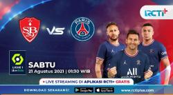 Live Streaming RCTI+ Sabtu Dini Hari: Brest Vs PSG