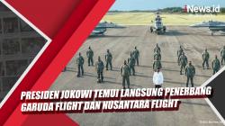 Momen Presiden Jokowi Temui Langsung Penerbang Garuda Flight dan Nusantara Flight