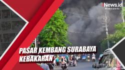 Video Pasar Kembang Surabaya Kebakaran, Lalu Lintas Macet