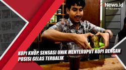 Mencicipi Sensasi Unik Menyeruput Kopi dengan Posisi Gelas Terbalik